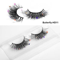 HKM-765203 Multi-Layered Artificial Mink Hair Butterfly False Eyelashes with Natural Curl