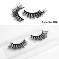 HKM-765203 Multi-Layered Artificial Mink Hair Butterfly False Eyelashes with Natural Curl