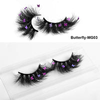 HKM-765203 Multi-Layered Artificial Mink Hair Butterfly False Eyelashes with Natural Curl