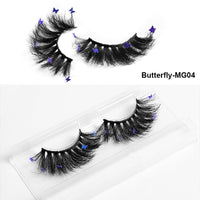 HKM-765203 Multi-Layered Artificial Mink Hair Butterfly False Eyelashes with Natural Curl