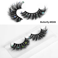 HKM-765203 Multi-Layered Artificial Mink Hair Butterfly False Eyelashes with Natural Curl