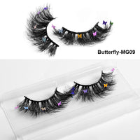 HKM-765203 Multi-Layered Artificial Mink Hair Butterfly False Eyelashes with Natural Curl