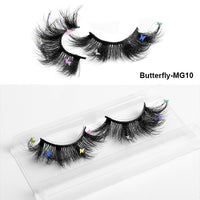 HKM-765203 Multi-Layered Artificial Mink Hair Butterfly False Eyelashes with Natural Curl