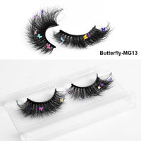HKM-765203 Multi-Layered Artificial Mink Hair Butterfly False Eyelashes with Natural Curl