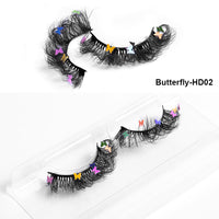HKM-765203 Multi-Layered Artificial Mink Hair Butterfly False Eyelashes with Natural Curl