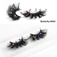 HKM-765203 Multi-Layered Artificial Mink Hair Butterfly False Eyelashes with Natural Curl