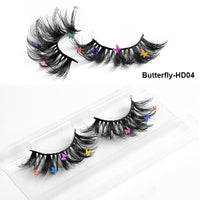 HKM-765203 Multi-Layered Artificial Mink Hair Butterfly False Eyelashes with Natural Curl