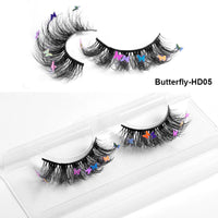 HKM-765203 Multi-Layered Artificial Mink Hair Butterfly False Eyelashes with Natural Curl