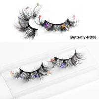 HKM-765203 Multi-Layered Artificial Mink Hair Butterfly False Eyelashes with Natural Curl