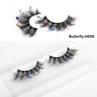 HKM-765203 Multi-Layered Artificial Mink Hair Butterfly False Eyelashes with Natural Curl