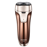 HKM-856275 Rechargeable Electric Rotary Shaver with Floating Dual Heads and Smart Power Monitoring