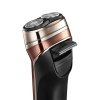 HKM-856275 Rechargeable Electric Rotary Shaver with Floating Dual Heads and Smart Power Monitoring