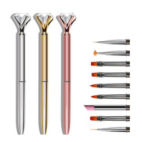 HKM-102035 Diamond Quartz Nail Art Tool Set with Multiple Pen Heads and Accessories