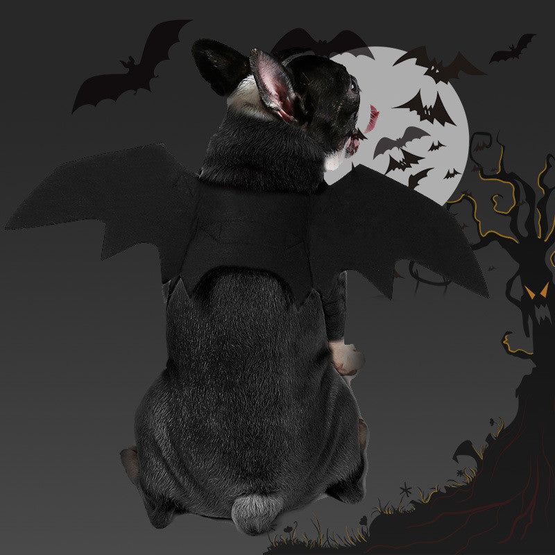 HKM-649619 Dog Bat Wings Costume Accessory with Adjustable Velcro Straps