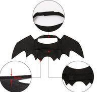 HKM-649619 Dog Bat Wings Costume Accessory with Adjustable Velcro Straps