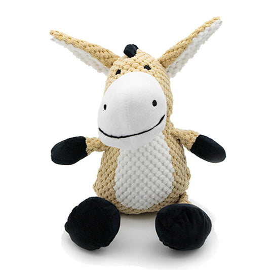 HKM-946963 Interactive Plush Squeaky Dog Toy for Chewing, Teeth Cleaning, and Stress Relief