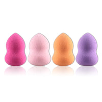 HKM-315539 Small Latex Gourd Wet and Dry Makeup Sponge Set - 4 Beauty Eggs for Flawless Application