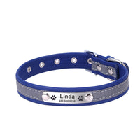HKM-441619 Reflective Microfiber Dog and Cat Collar in Various Colors and Sizes