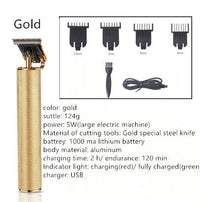 HKM-822355 Professional Electric Hair Clipper with Titanium Ceramic Blade and Ergonomic Design