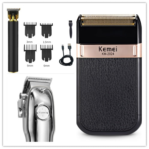 HKM-822355 Professional Electric Hair Clipper with Titanium Ceramic Blade and Ergonomic Design