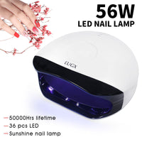 HKM-166419 56W High-Power Nail Light Therapy Lamp with EU and US Plug, Suitable for All Skin Types