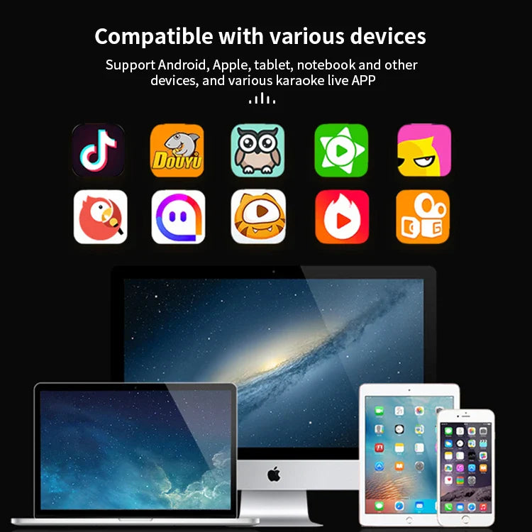 KTX-424531 Portable USB Audio Mixer and Sound Card for PC and Mobile Devices