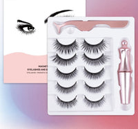 HKM-926739 Magnet False Eyelashes with Eyeliner - Black, 13.7 x 11.7 x 2.8 cm