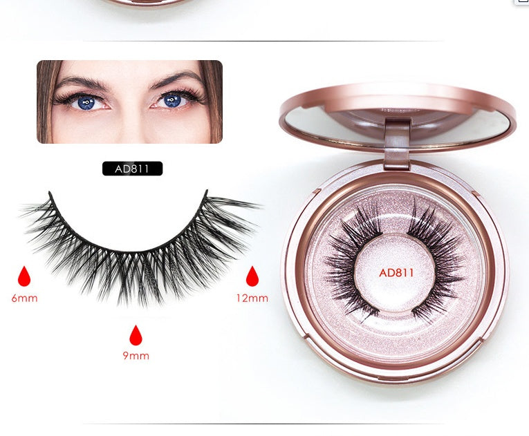 HKM-926739 Magnet False Eyelashes with Eyeliner - Black, 13.7 x 11.7 x 2.8 cm