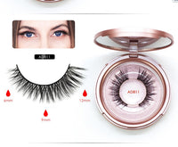 HKM-926739 Magnet False Eyelashes with Eyeliner - Black, 13.7 x 11.7 x 2.8 cm