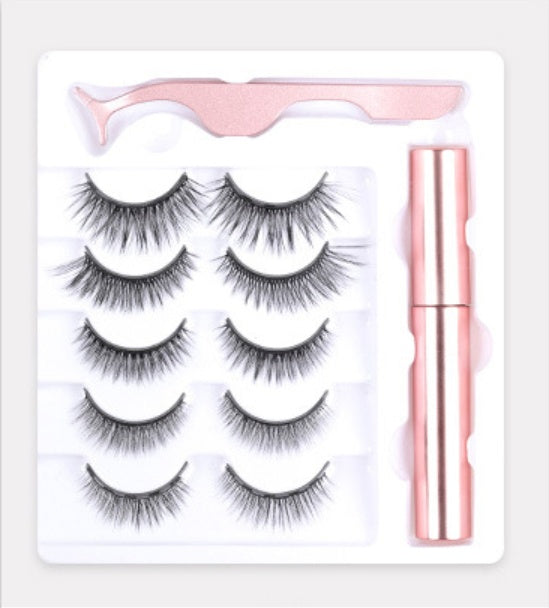 HKM-926739 Magnet False Eyelashes with Eyeliner - Black, 13.7 x 11.7 x 2.8 cm