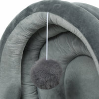 HKM-970323 Cozy Cloth Pet Nest Yurt for Small Dogs - Available in Gray, Light Pink, and Yellow