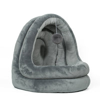 HKM-970323 Cozy Cloth Pet Nest Yurt for Small Dogs - Available in Gray, Light Pink, and Yellow