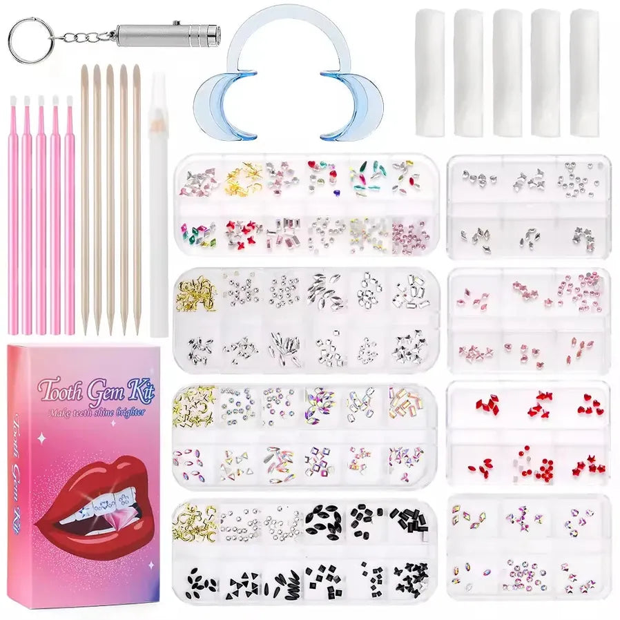 JMT-546314 Gold Tooth Gems Kit for Artistic Dental Decoration