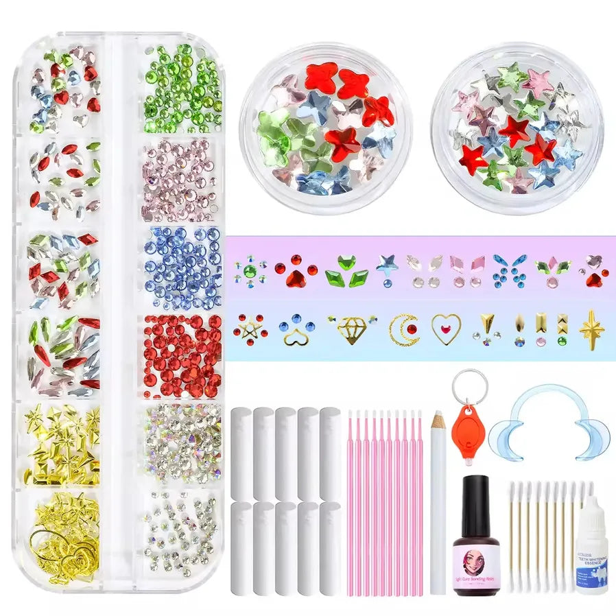 JMT-546314 Gold Tooth Gems Kit for Artistic Dental Decoration