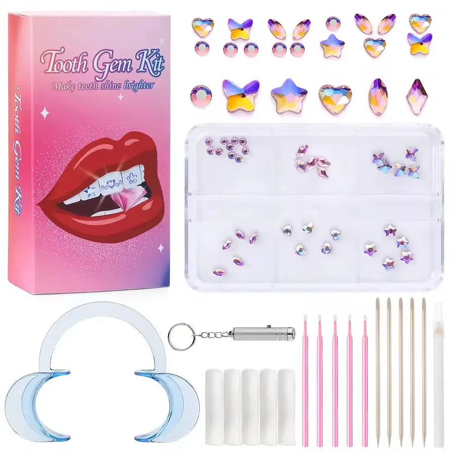 JMT-546314 Gold Tooth Gems Kit for Artistic Dental Decoration