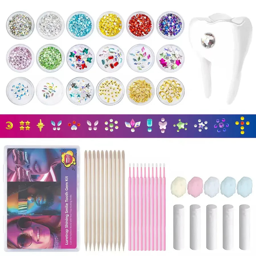 JMT-546314 Gold Tooth Gems Kit for Artistic Dental Decoration