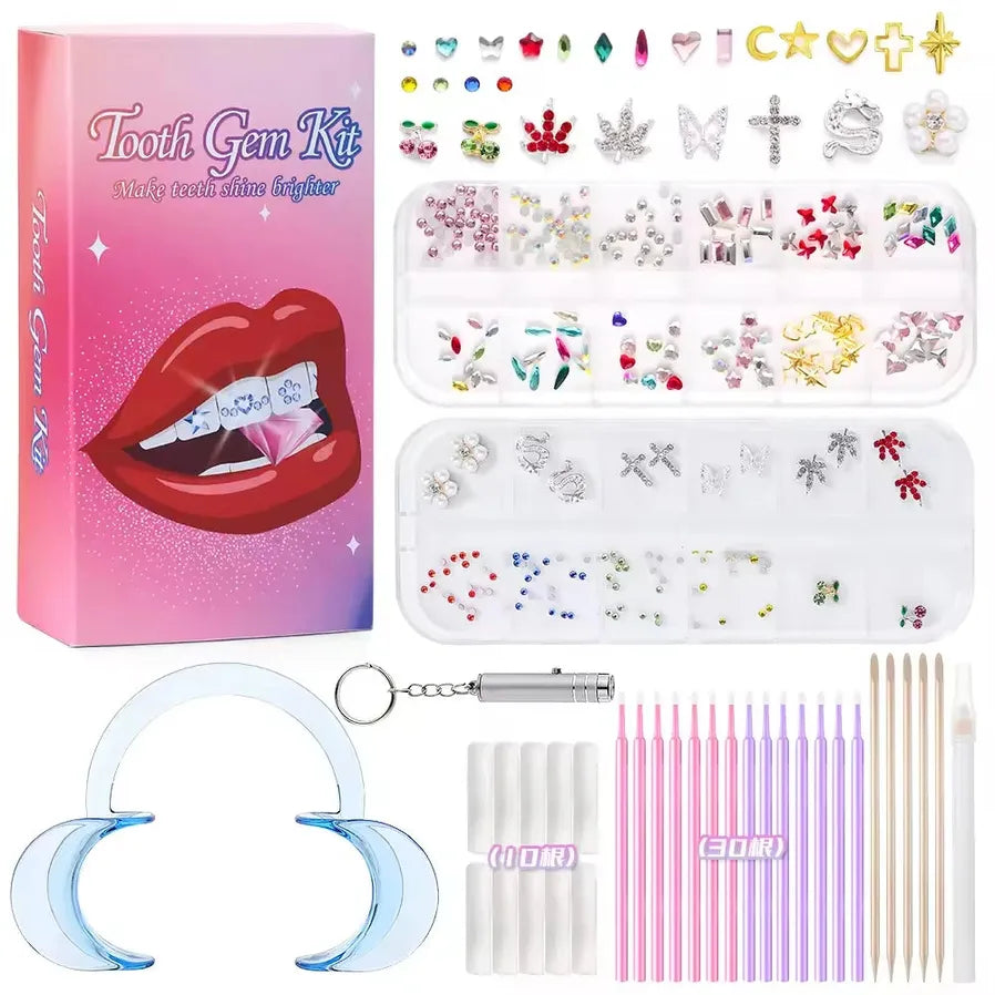 JMT-546314 Gold Tooth Gems Kit for Artistic Dental Decoration