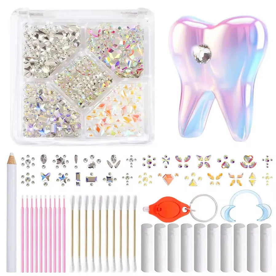 JMT-546314 Gold Tooth Gems Kit for Artistic Dental Decoration