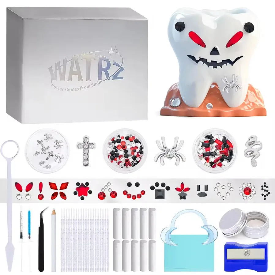 JMT-546314 Gold Tooth Gems Kit for Artistic Dental Decoration