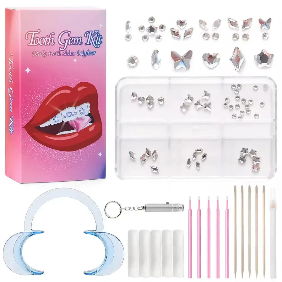 JMT-546314 Gold Tooth Gems Kit for Artistic Dental Decoration