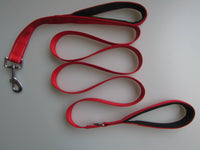 HKM-014163 Double Handle Pet Leash with Reflective Strip and Metal Buckle for Comfort and Convenience