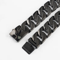 HKM-516563 Stainless Steel Dog Chain Collar with Leash for Large Dogs