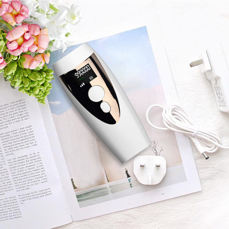 HKM-918355 Laser Hair Removal Epilator for Armpits and Sensitive Areas - Electric Shaver in White/Black, Dark Green, White/Rose Gold