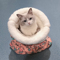 HKM-656147 Thickened Pocketable Winter Cat Nest Sleeping Bag in Blue Rabbit, Pink Deer, Yellow Bear