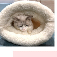 HKM-656147 Thickened Pocketable Winter Cat Nest Sleeping Bag in Blue Rabbit, Pink Deer, Yellow Bear