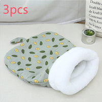 HKM-656147 Thickened Pocketable Winter Cat Nest Sleeping Bag in Blue Rabbit, Pink Deer, Yellow Bear