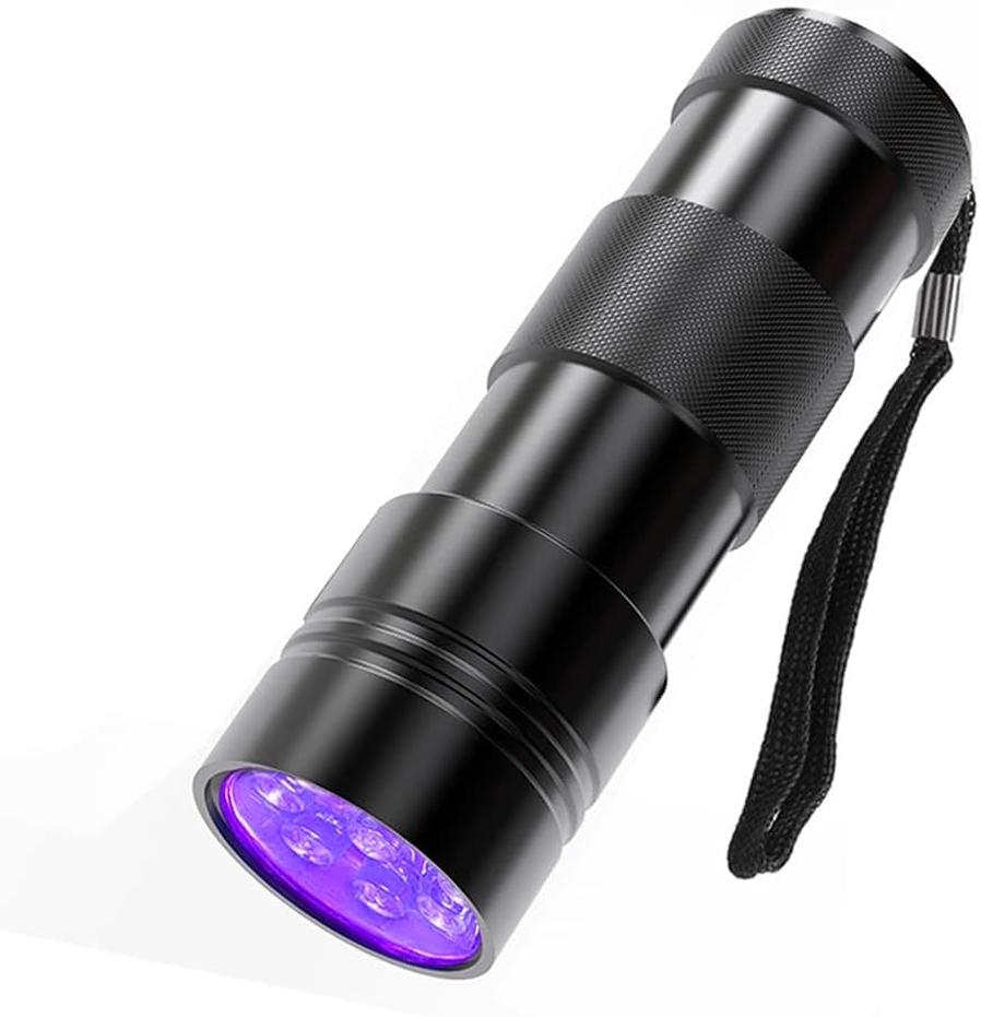 JMT-547466 Mini UV LED Flashlight for Detecting Pet Urine, Bed Bugs, and Scorpions