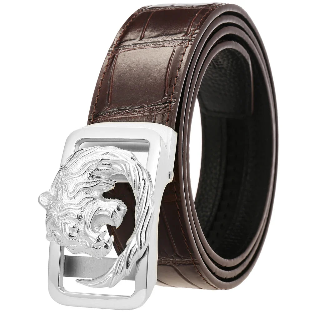 HKM-588179 Personalised Stainless Steel and Leather Belt for Custom Fit
