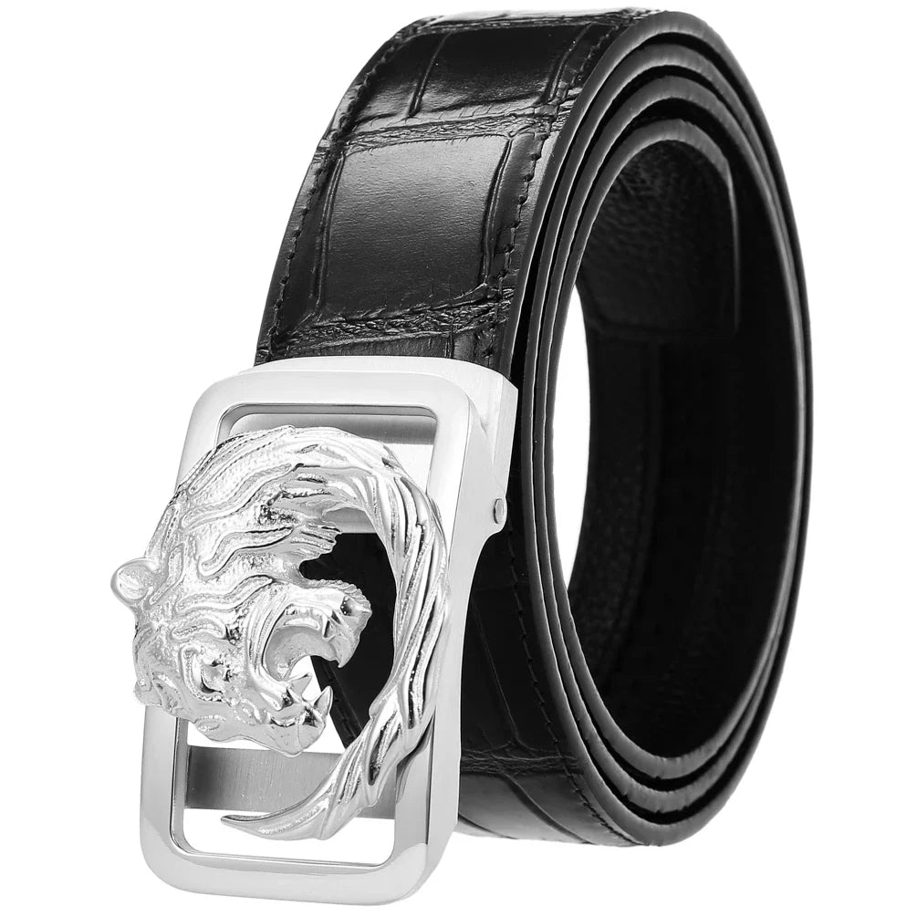 HKM-588179 Personalised Stainless Steel and Leather Belt for Custom Fit