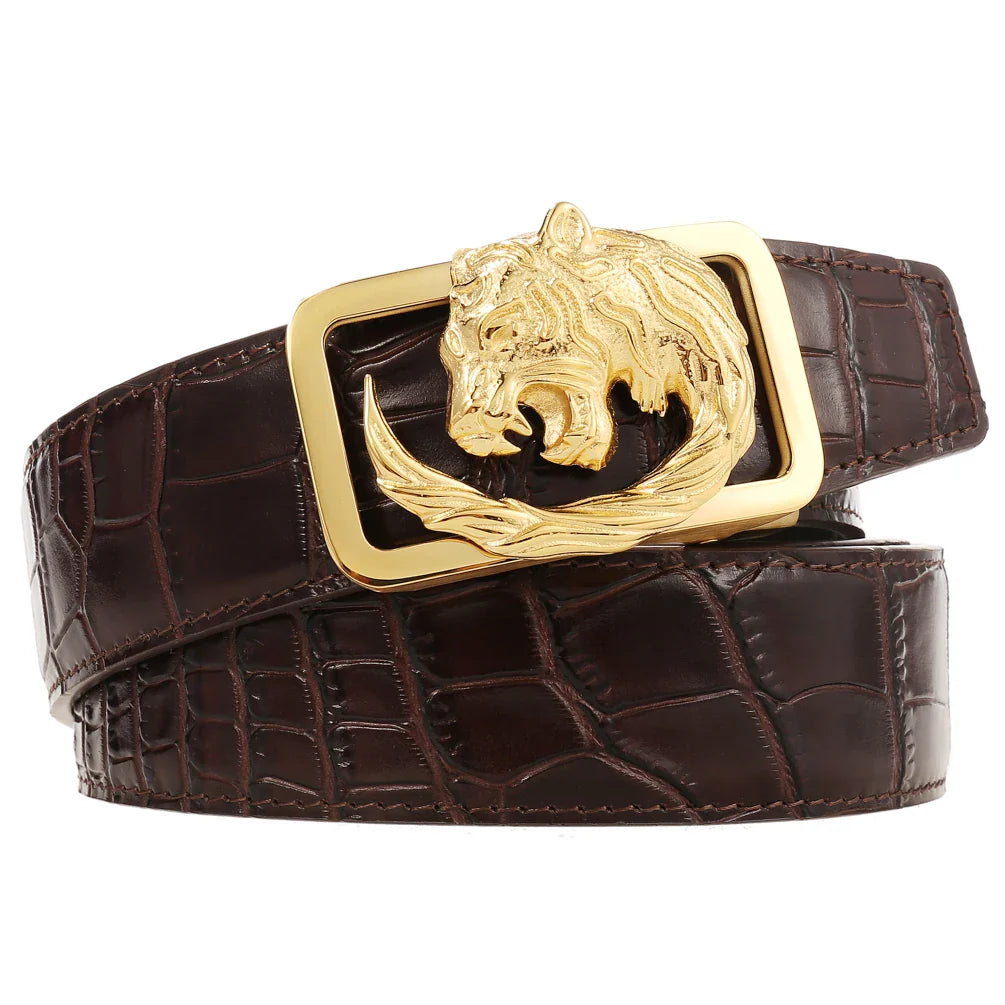 HKM-588179 Personalised Stainless Steel and Leather Belt for Custom Fit